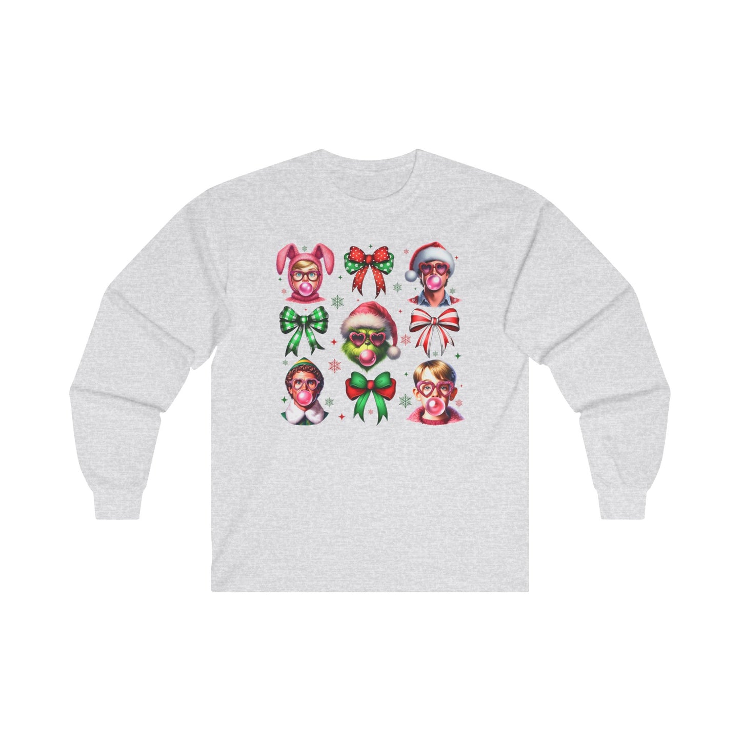 Christmas Movie Coquette Long Sleeve Tee