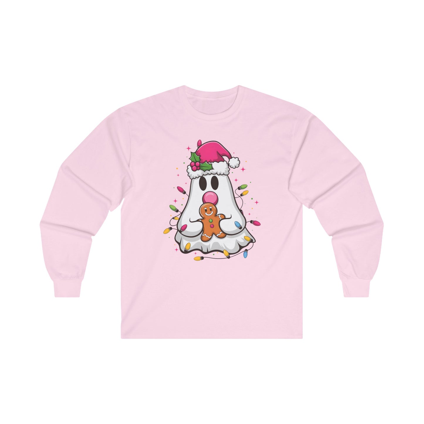Christmas Ghost Long Sleeve Tee