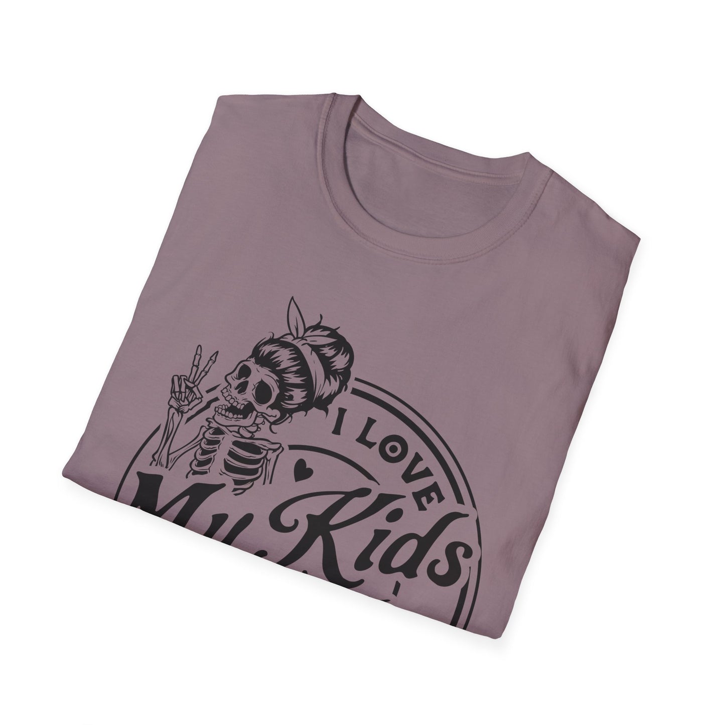 funny mom shirt, I love my kids but sometimes I wanna square up Unisex style Softstyle T-Shirt
