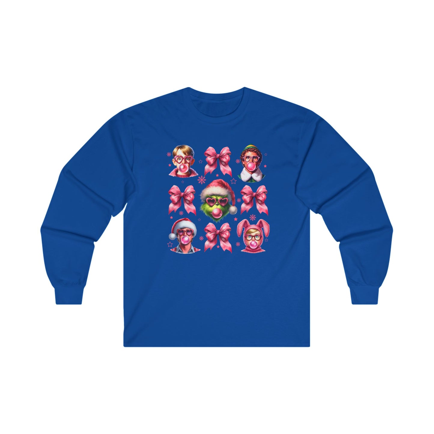 Pink Coquette Christmas Long Sleeve Tee