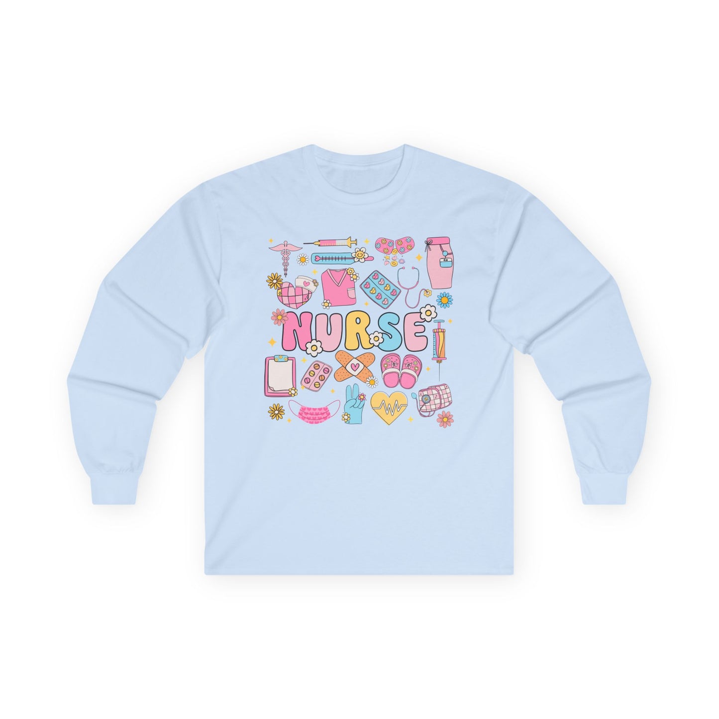 Nurse Themed Long Sleeve Tee