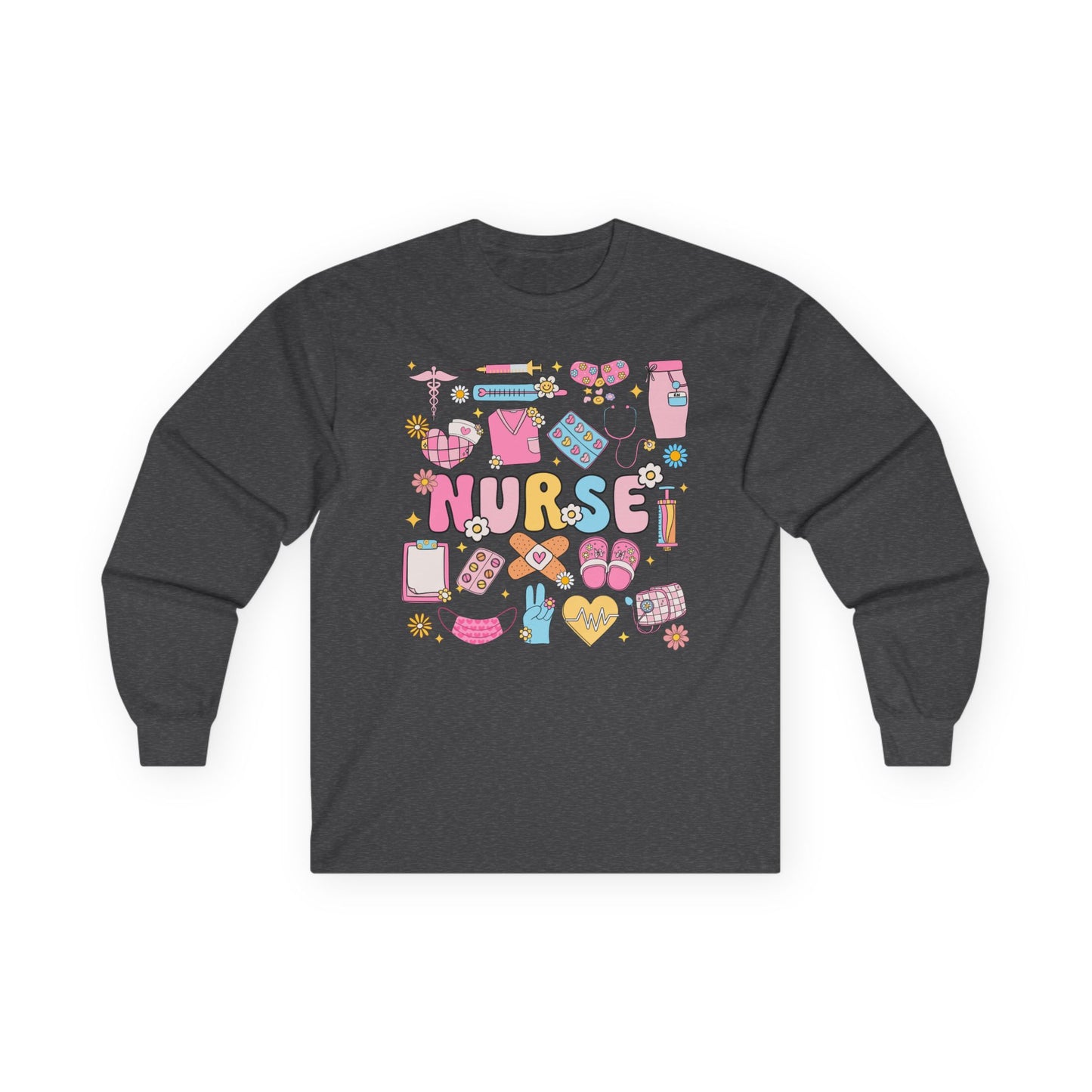 Nurse Themed Long Sleeve Tee