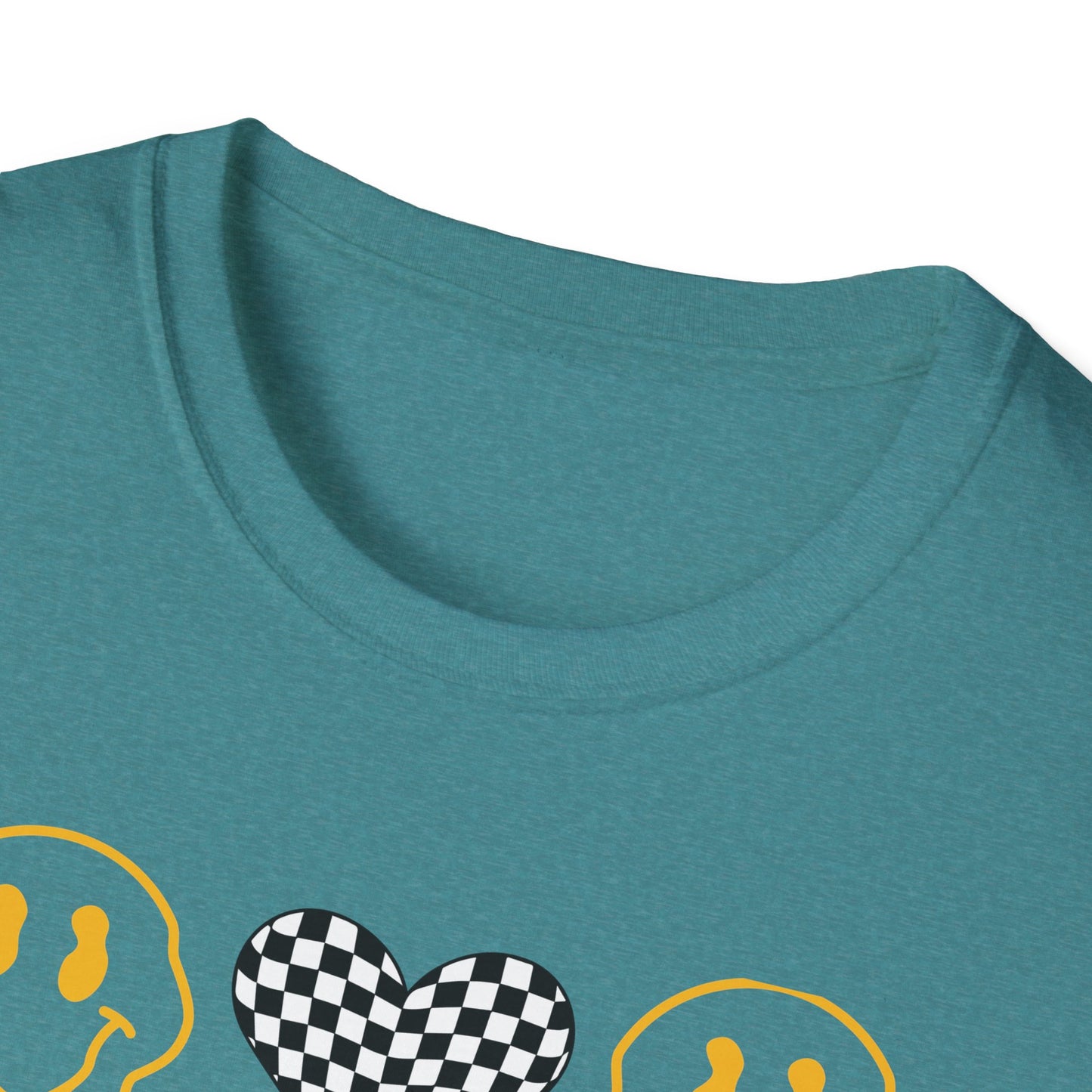 Smiley Face Constant Stimulation Unisex T-Shirt - Yellow, Black, White