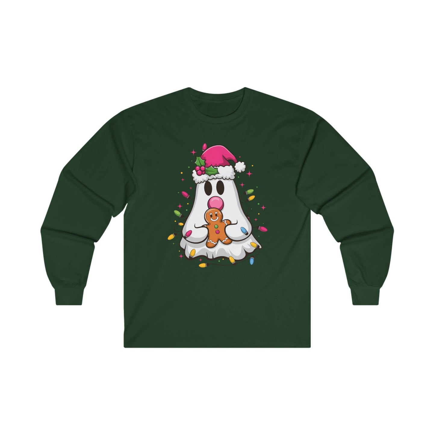 Christmas Ghost Long Sleeve Tee