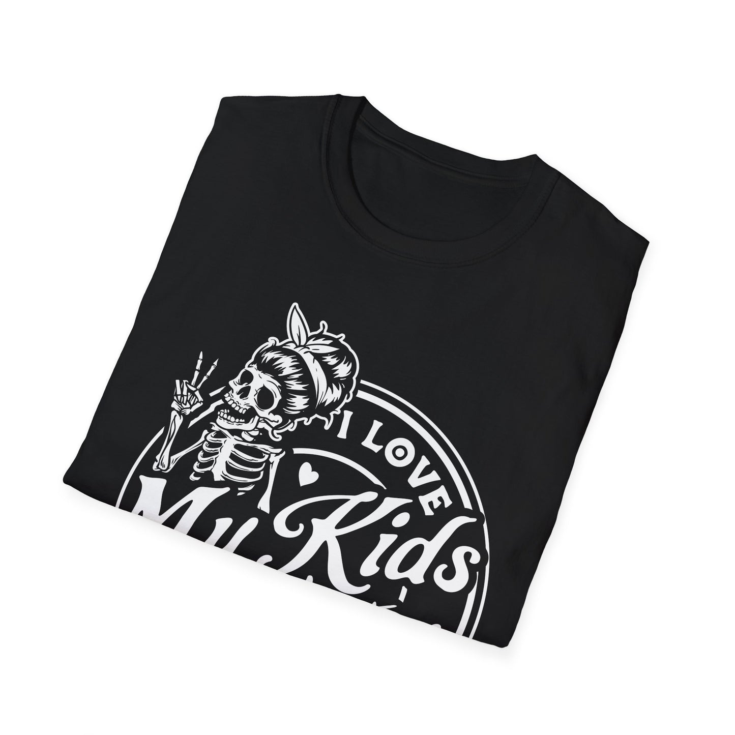 funny mom shirt, I love my kids but sometimes I wanna square up Unisex style Softstyle T-Shirt
