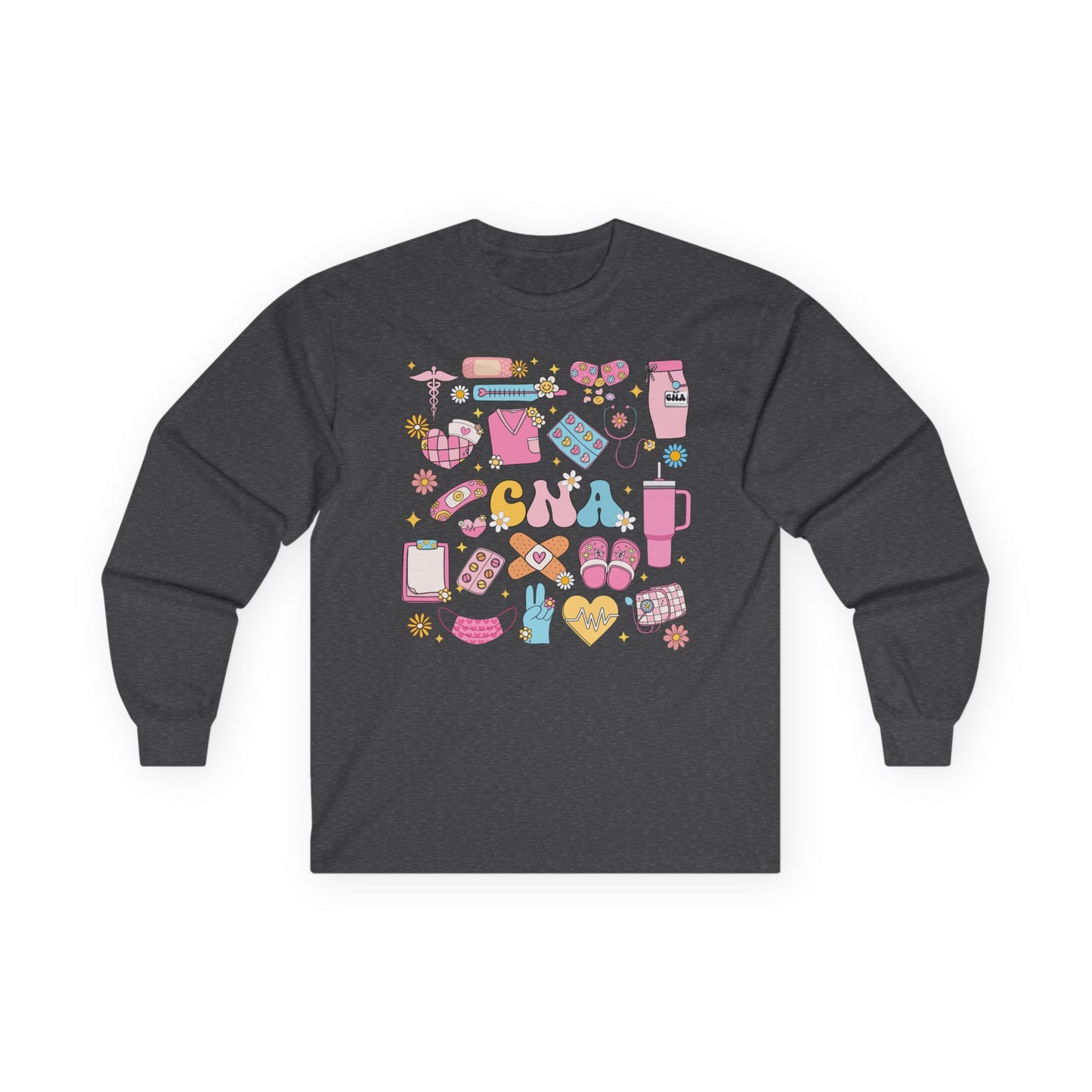 CNA Long Sleeve Tee - Cute Unisex Shirt for Healthcare Professionals