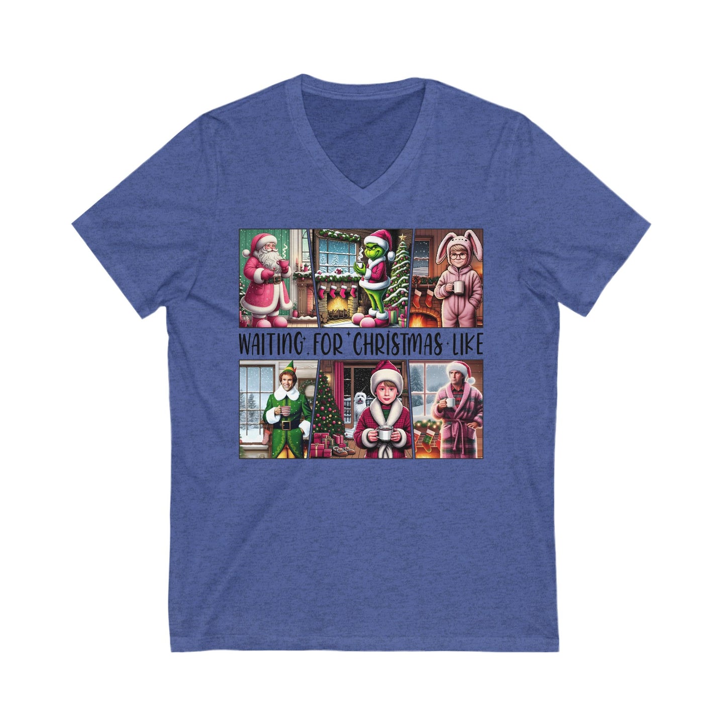 Christmas Movie Themed v-neck Tee