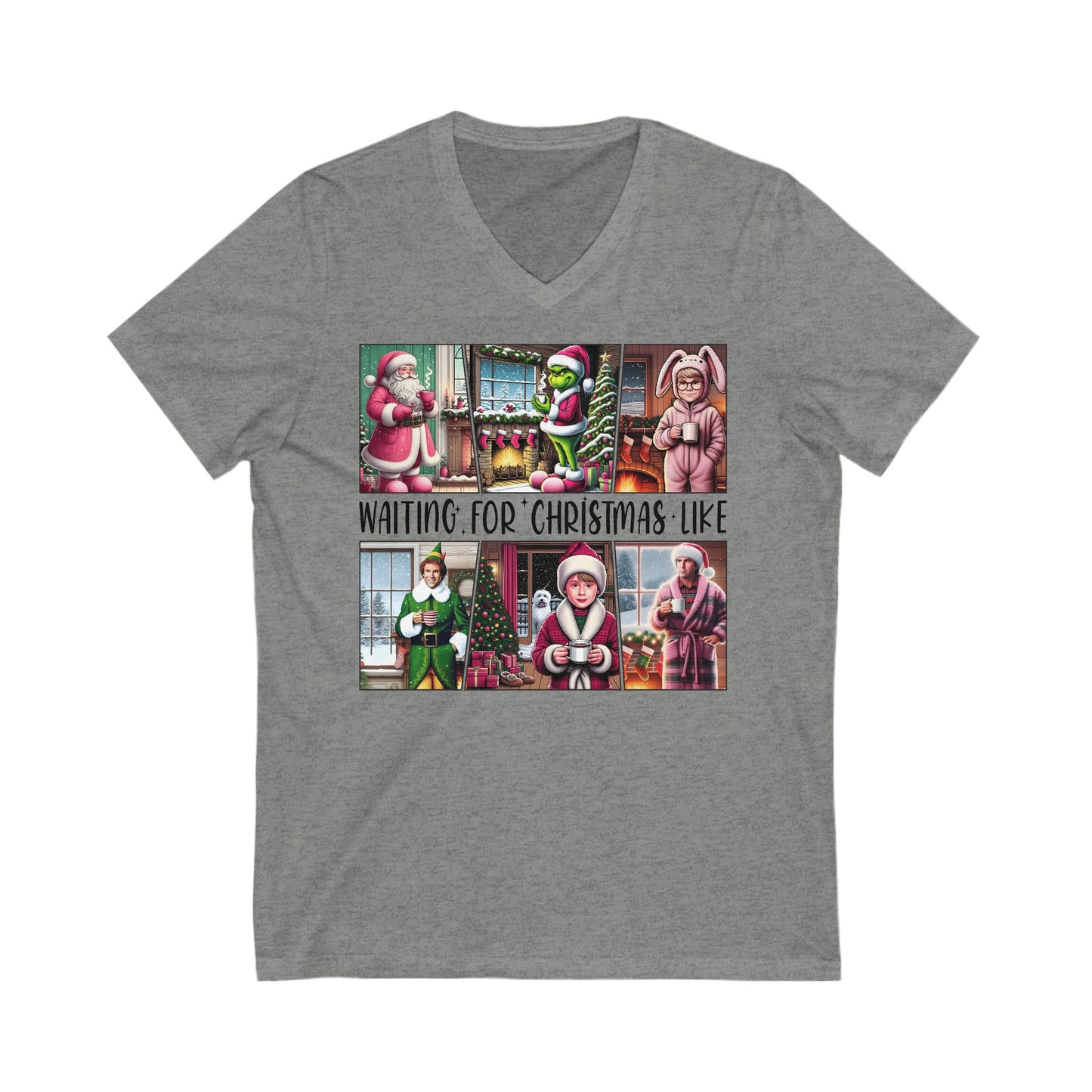 Christmas Movie Themed v-neck Tee