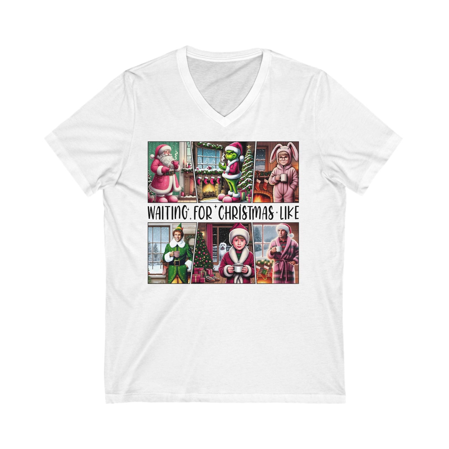 Christmas Movie Themed v-neck Tee