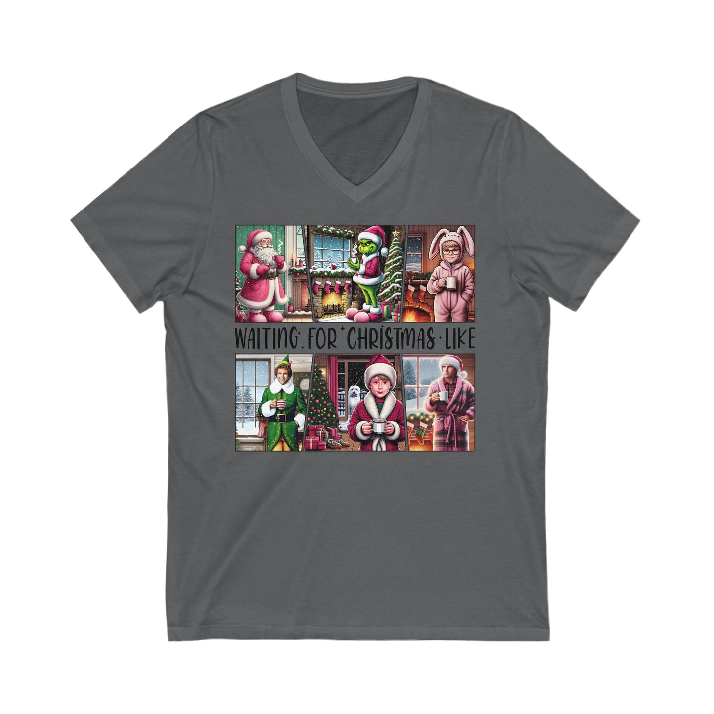 Christmas Movie Themed v-neck Tee