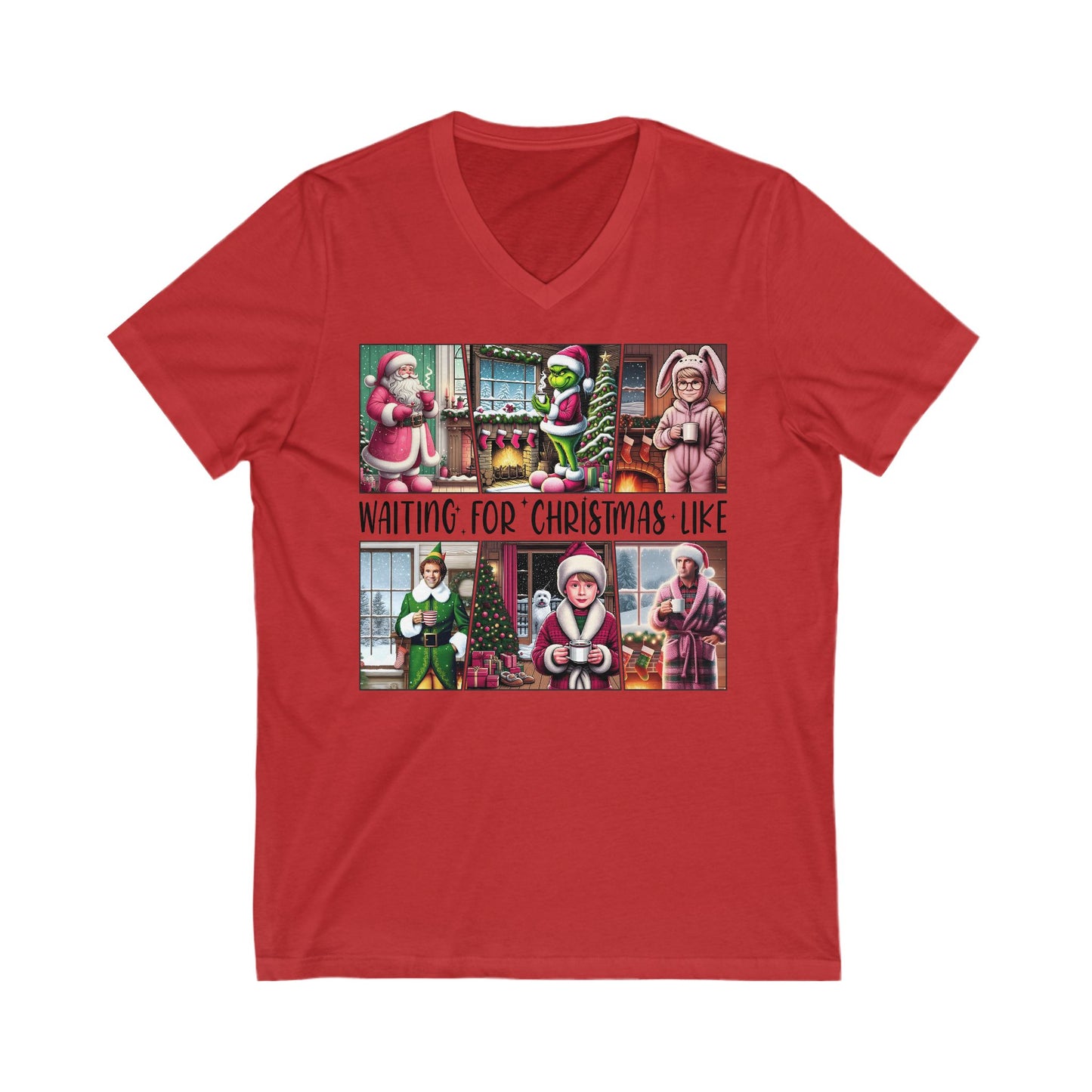 Christmas Movie Themed v-neck Tee