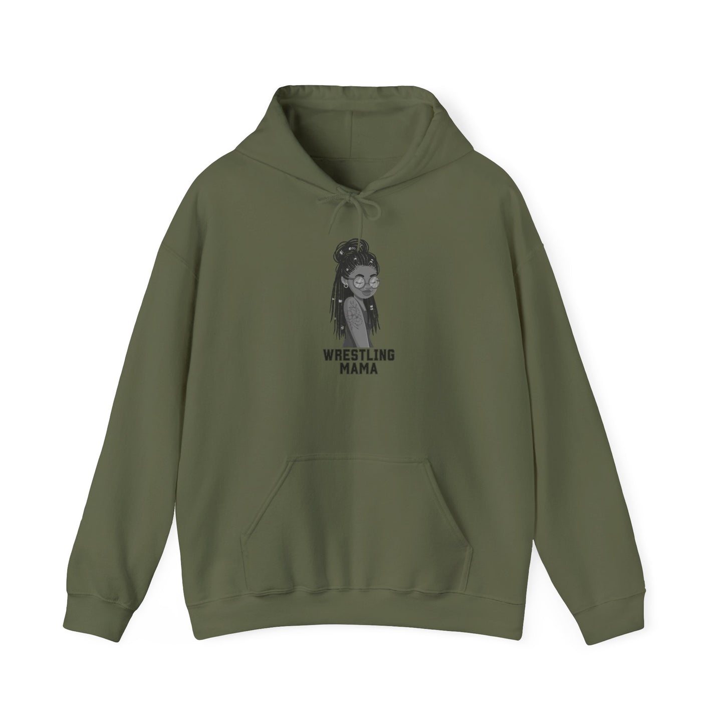 wrestling mama Unisex Heavy Blend™ Hooded Sweatshirt