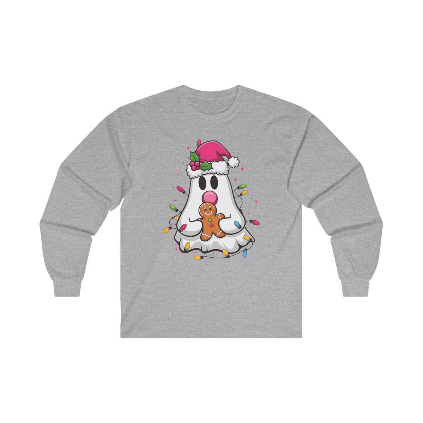 Christmas Ghost Long Sleeve Tee