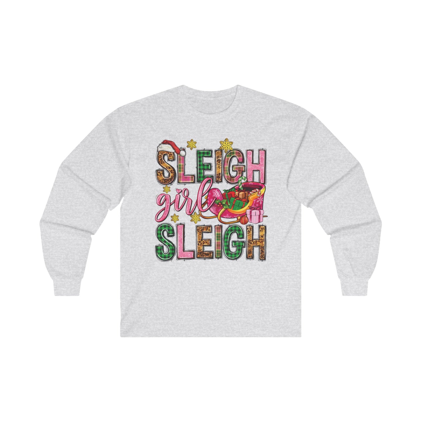 Holiday Sleigh Girl Long Sleeve shirt