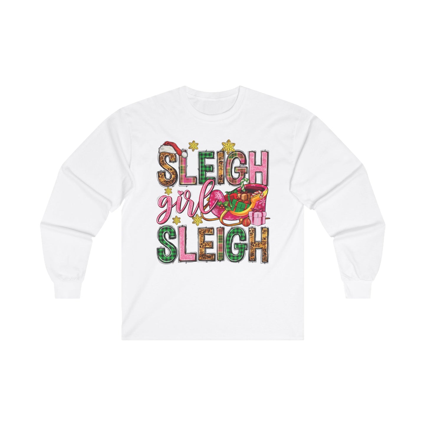 Holiday Sleigh Girl Long Sleeve shirt