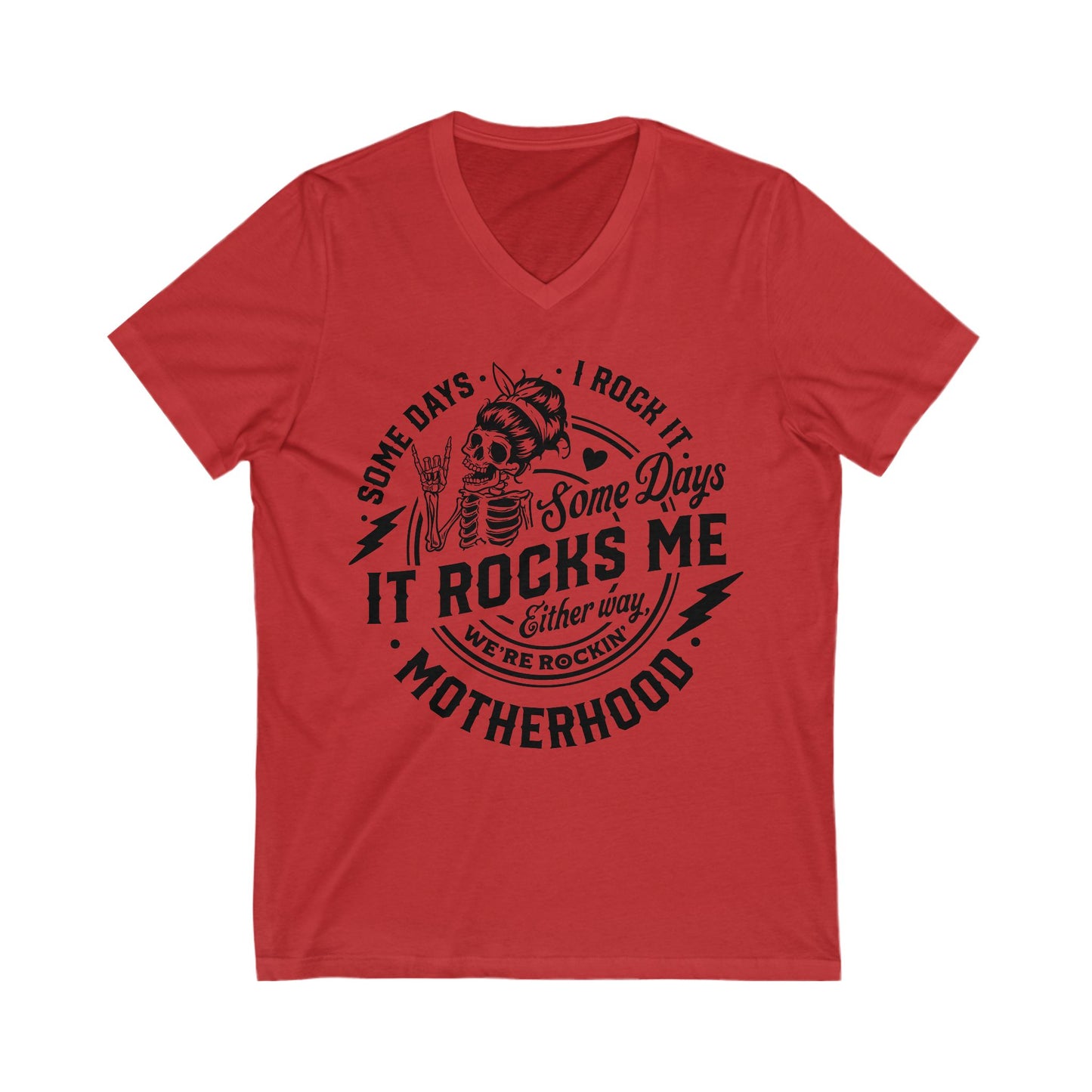Funny Motherhood V-Neck Tee