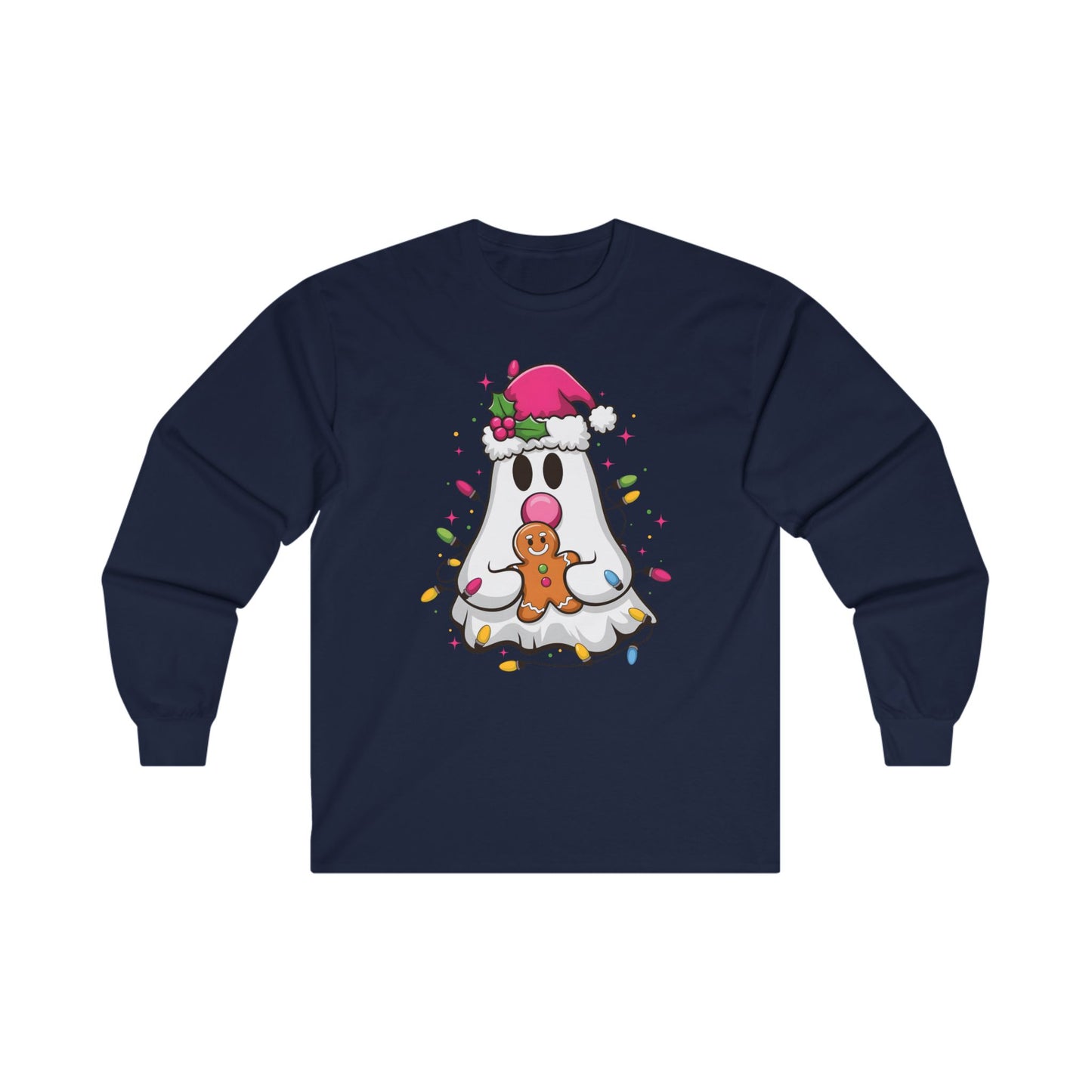 Christmas Ghost Long Sleeve Tee