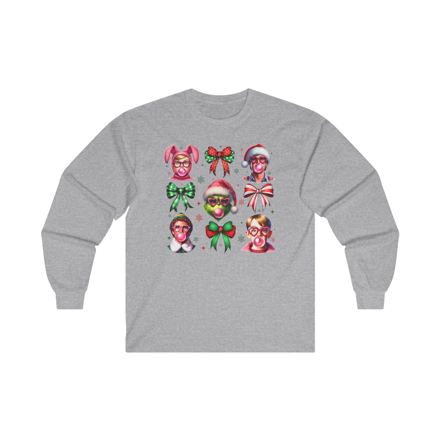 Christmas Movie Coquette Long Sleeve Tee