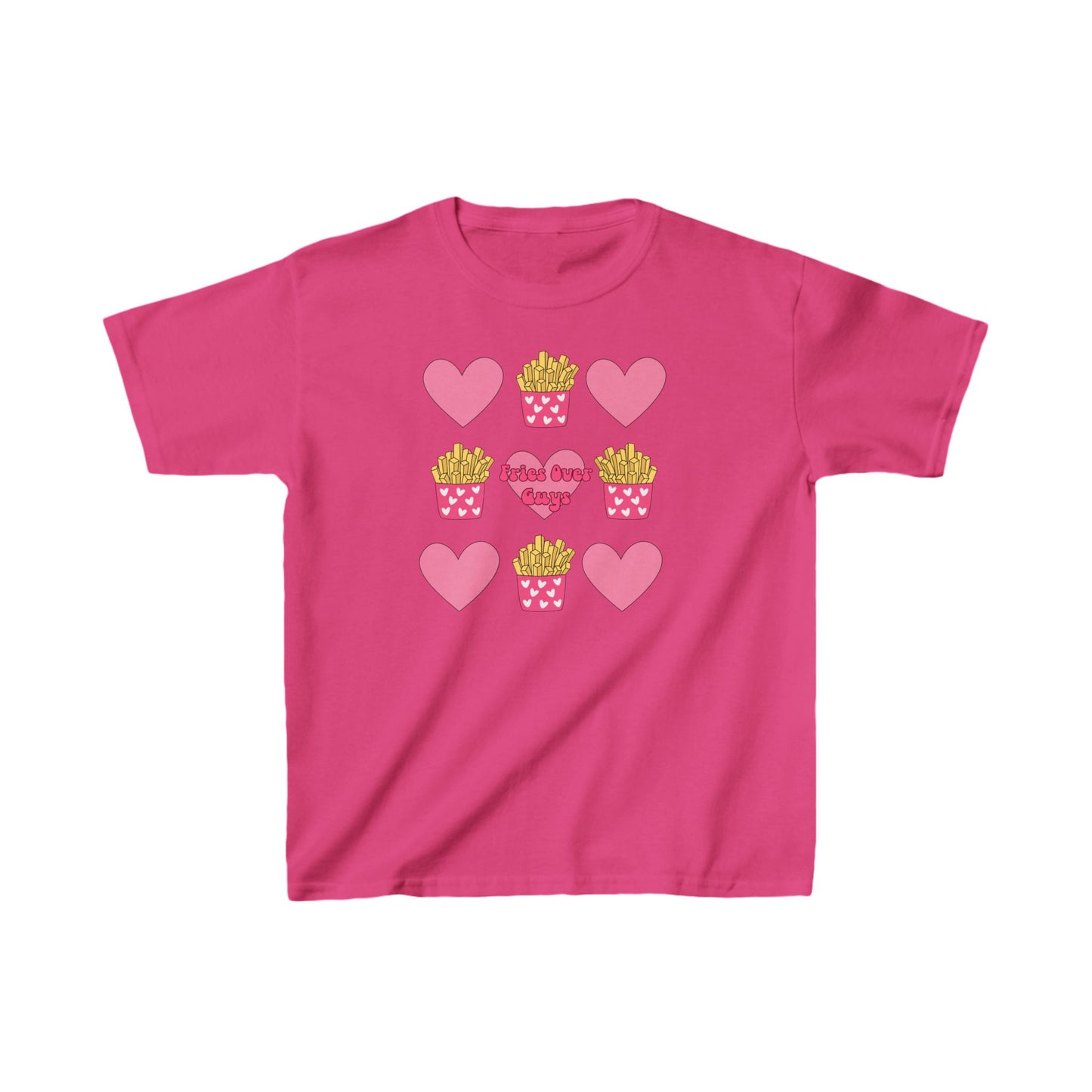Kids T-Shirt - Fries Over Guys Girls Fun Graphic Tee