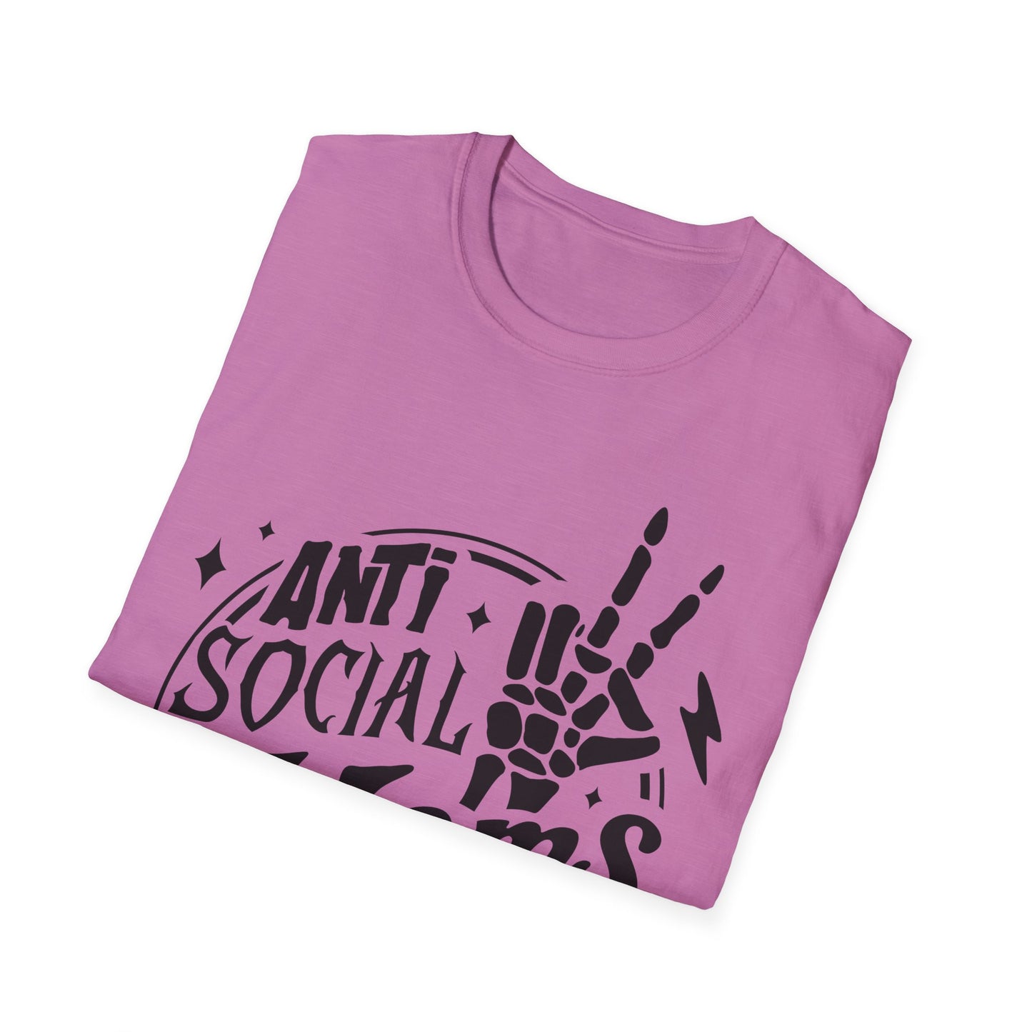 Unisex T-Shirt - Funny Anti Social Moms Club Comfy Tee