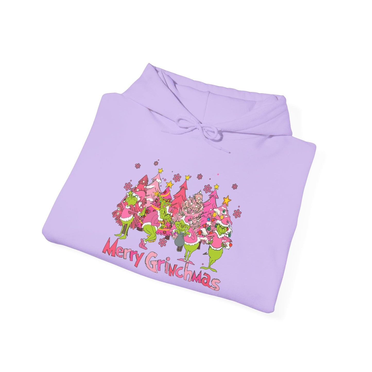 Christmas Grinchmas Unisex Hoodie in Pink and Green