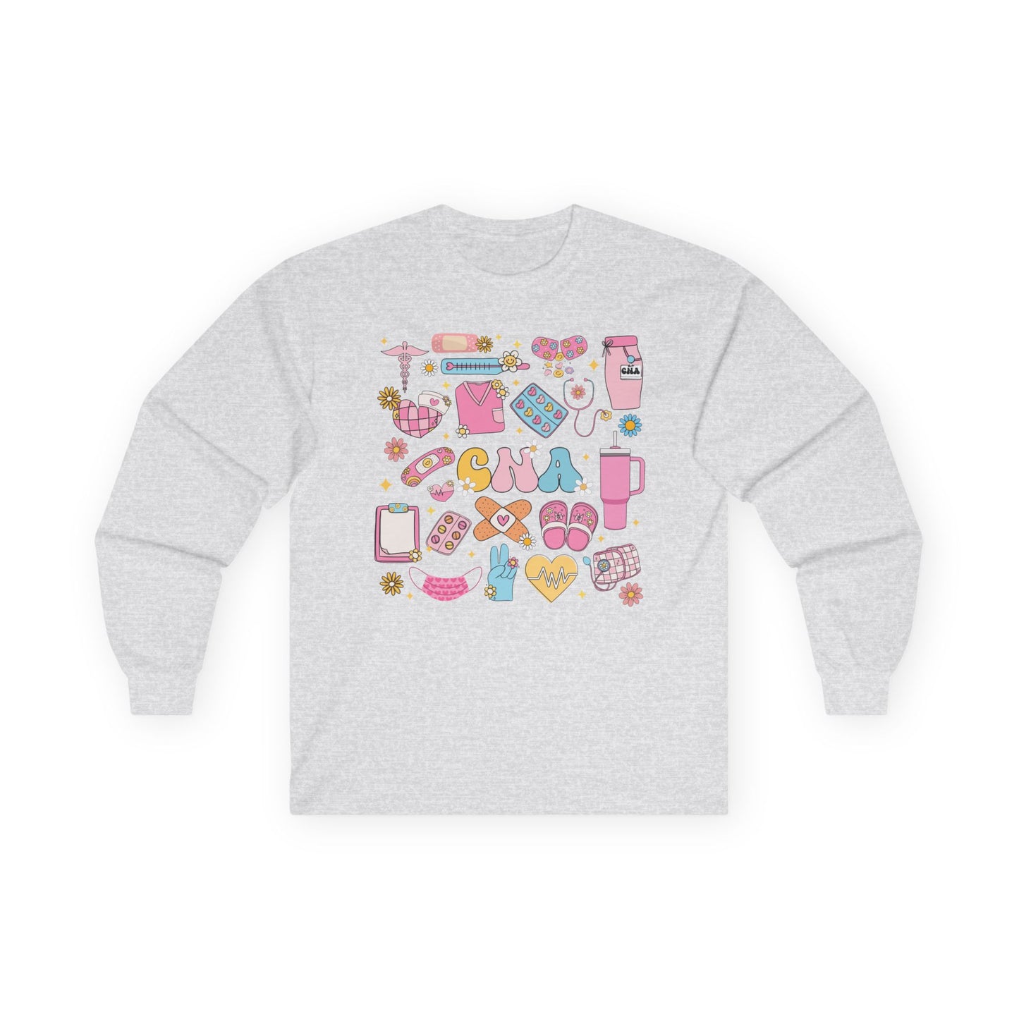 CNA Long Sleeve Tee - Cute Unisex Shirt for Healthcare Professionals