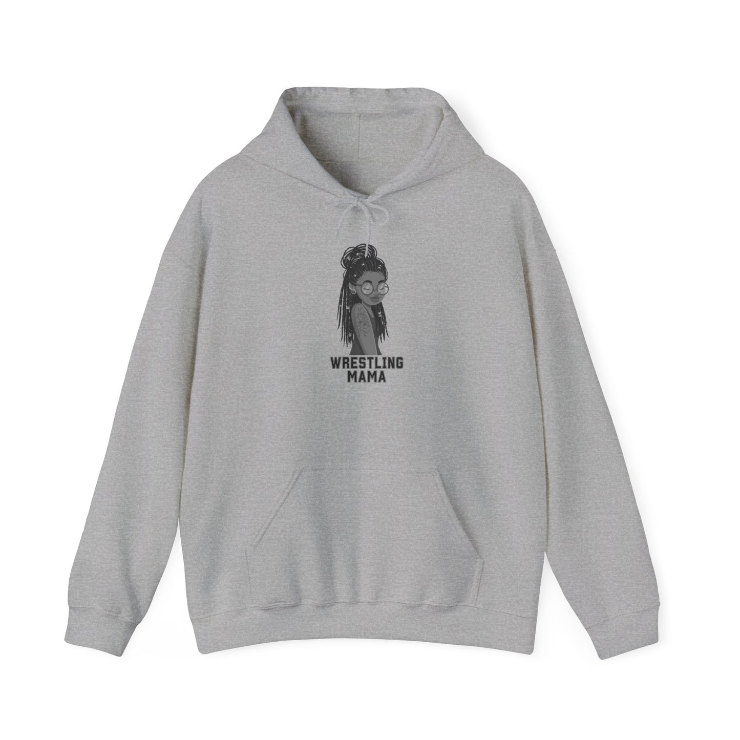 wrestling mama Unisex Heavy Blend™ Hooded Sweatshirt