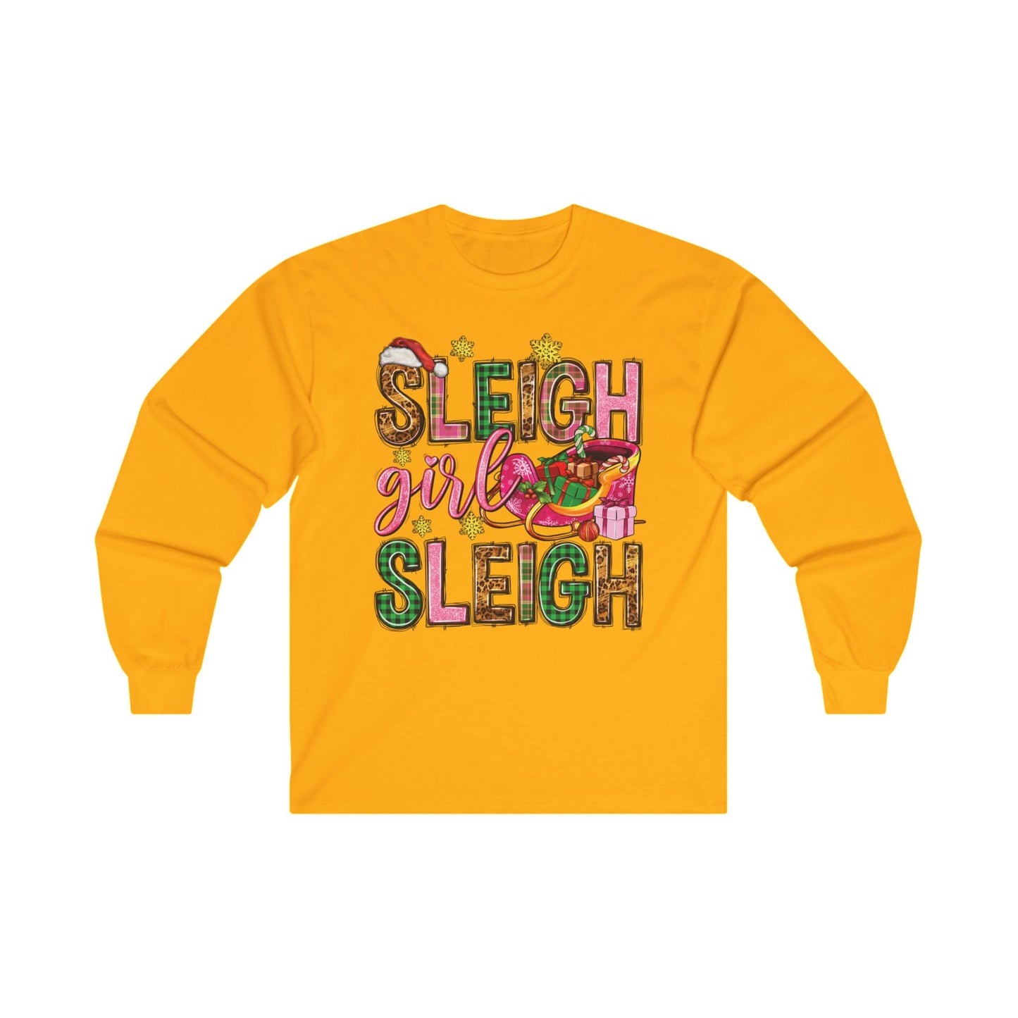 Holiday Sleigh Girl Long Sleeve shirt