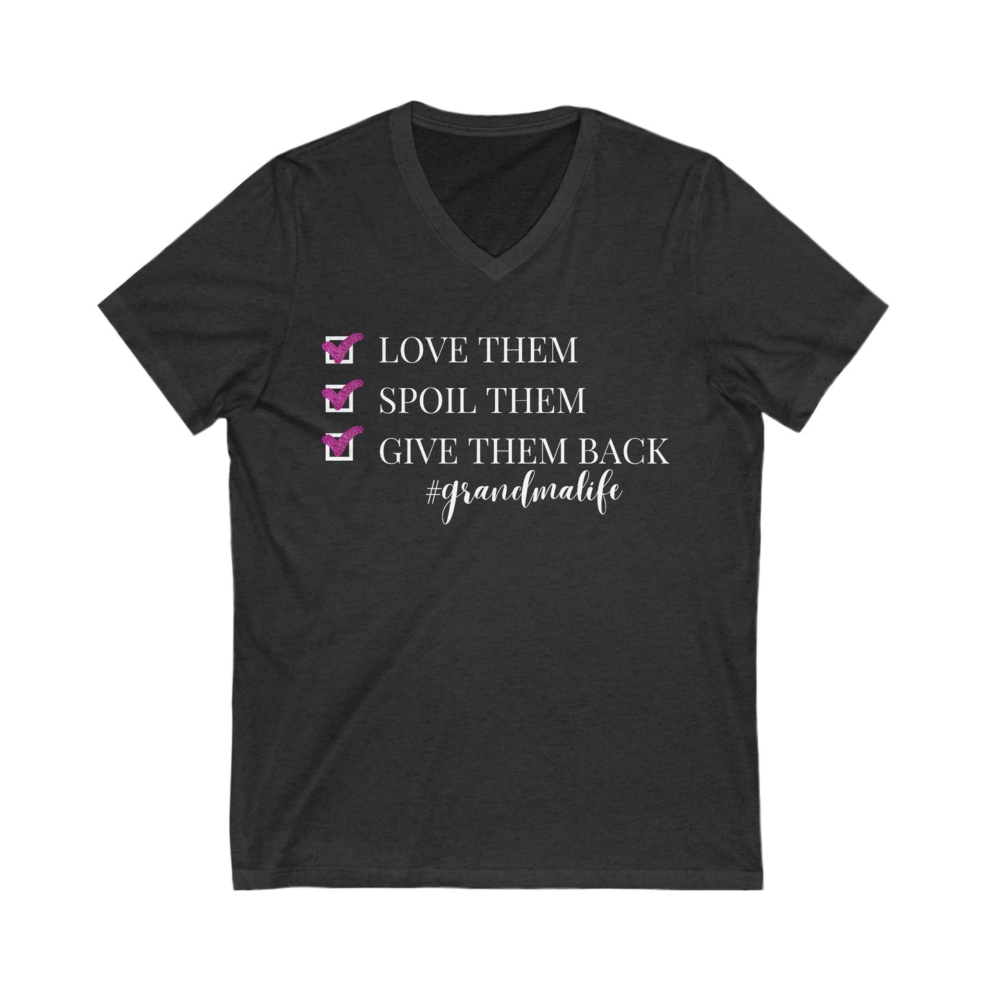 Unisex Jersey Short Sleeve V-Neck Tee