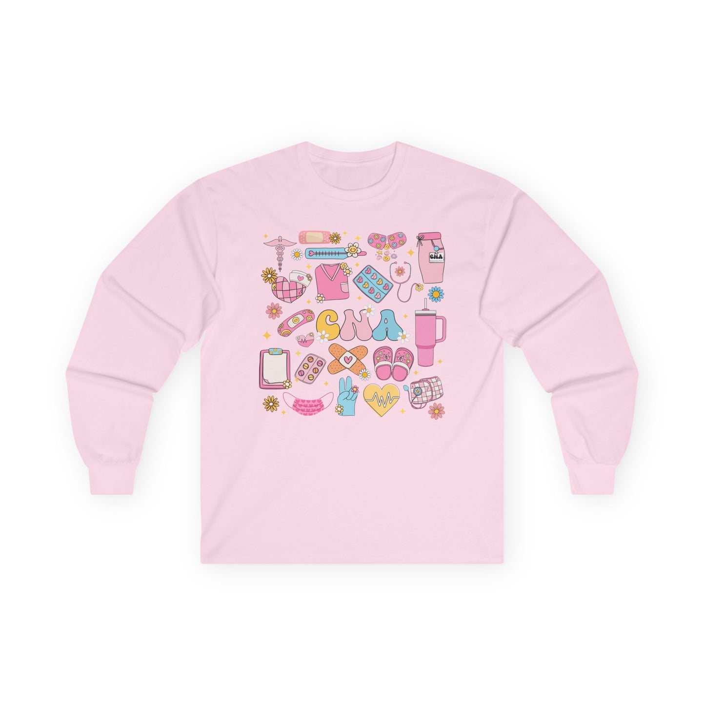 CNA Long Sleeve Tee - Cute Unisex Shirt for Healthcare Professionals