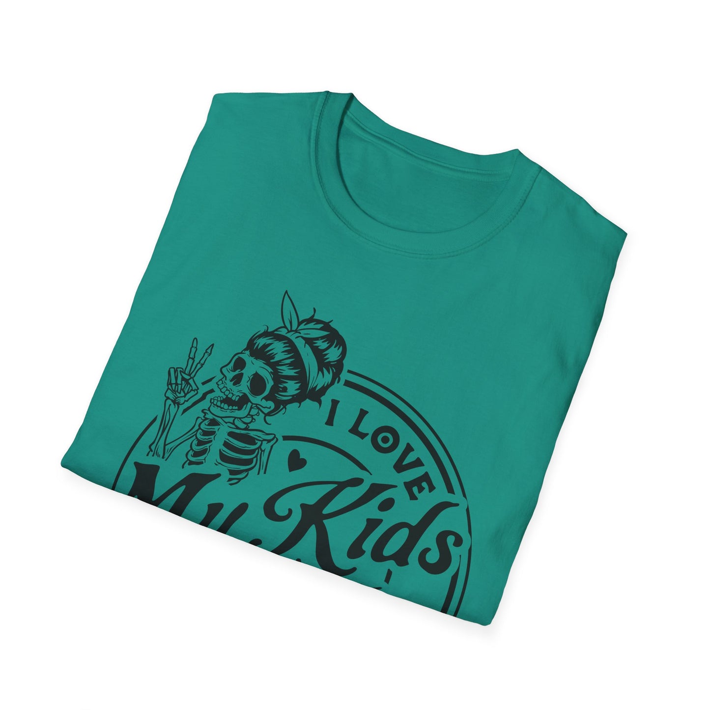 funny mom shirt, I love my kids but sometimes I wanna square up Unisex style Softstyle T-Shirt