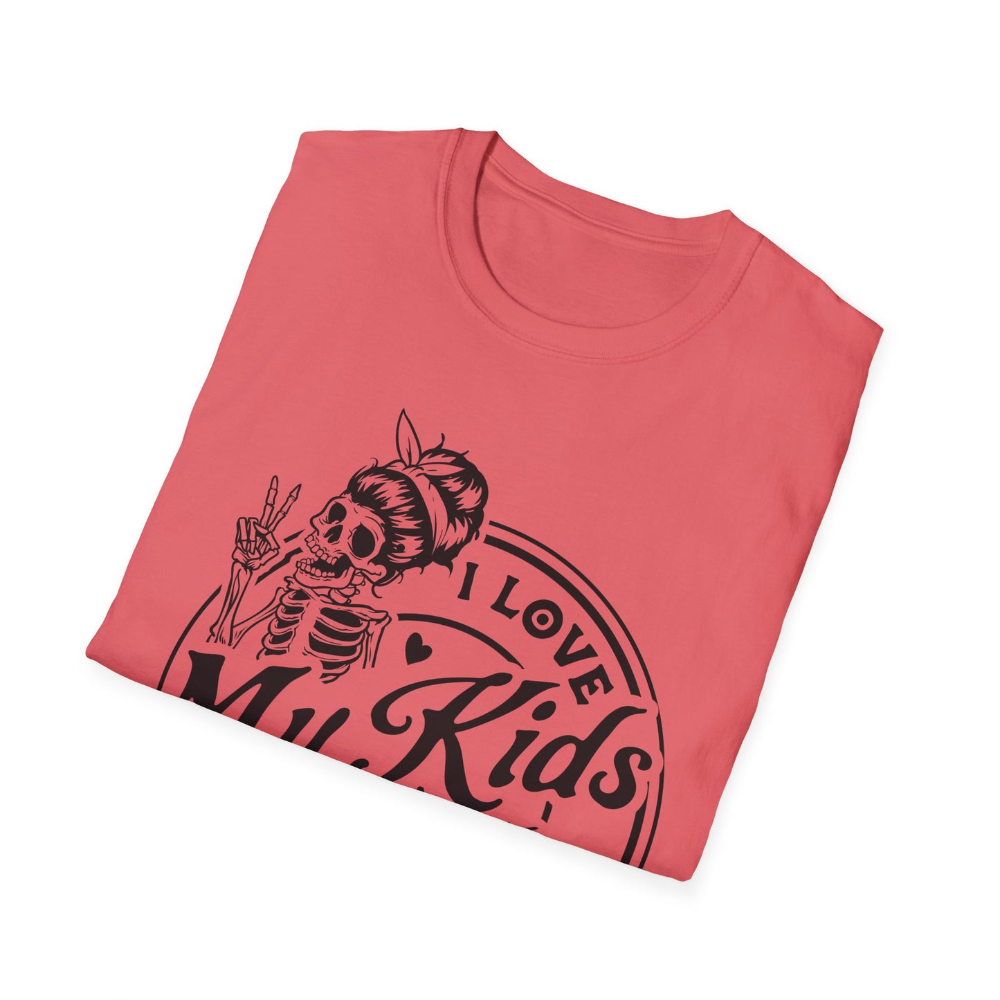 funny mom shirt, I love my kids but sometimes I wanna square up Unisex style Softstyle T-Shirt