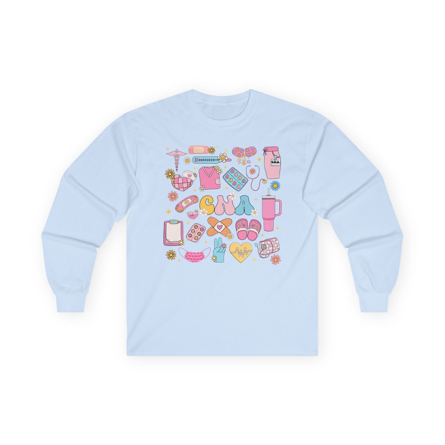 CNA Long Sleeve Tee - Cute Unisex Shirt for Healthcare Professionals