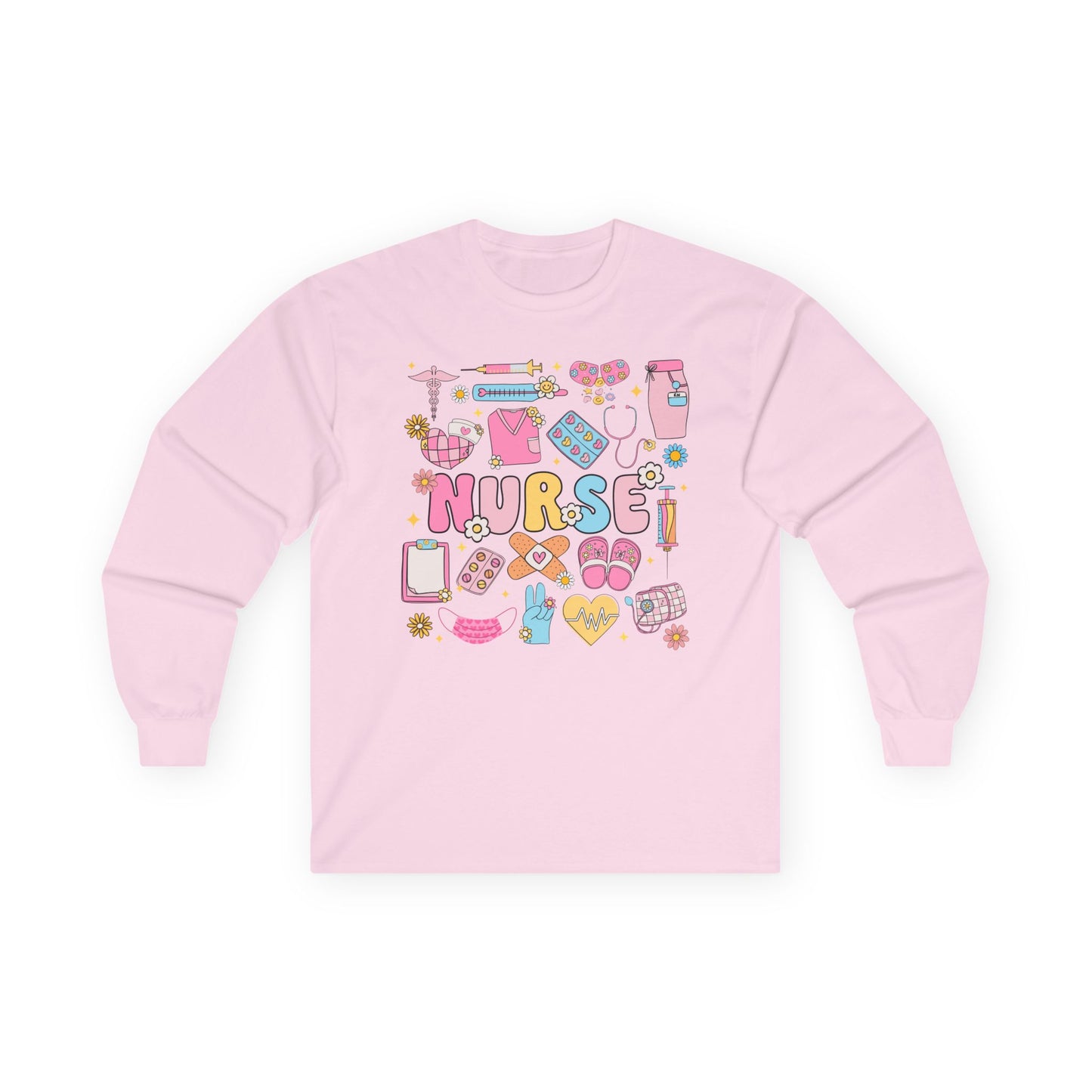 Nurse Themed Long Sleeve Tee