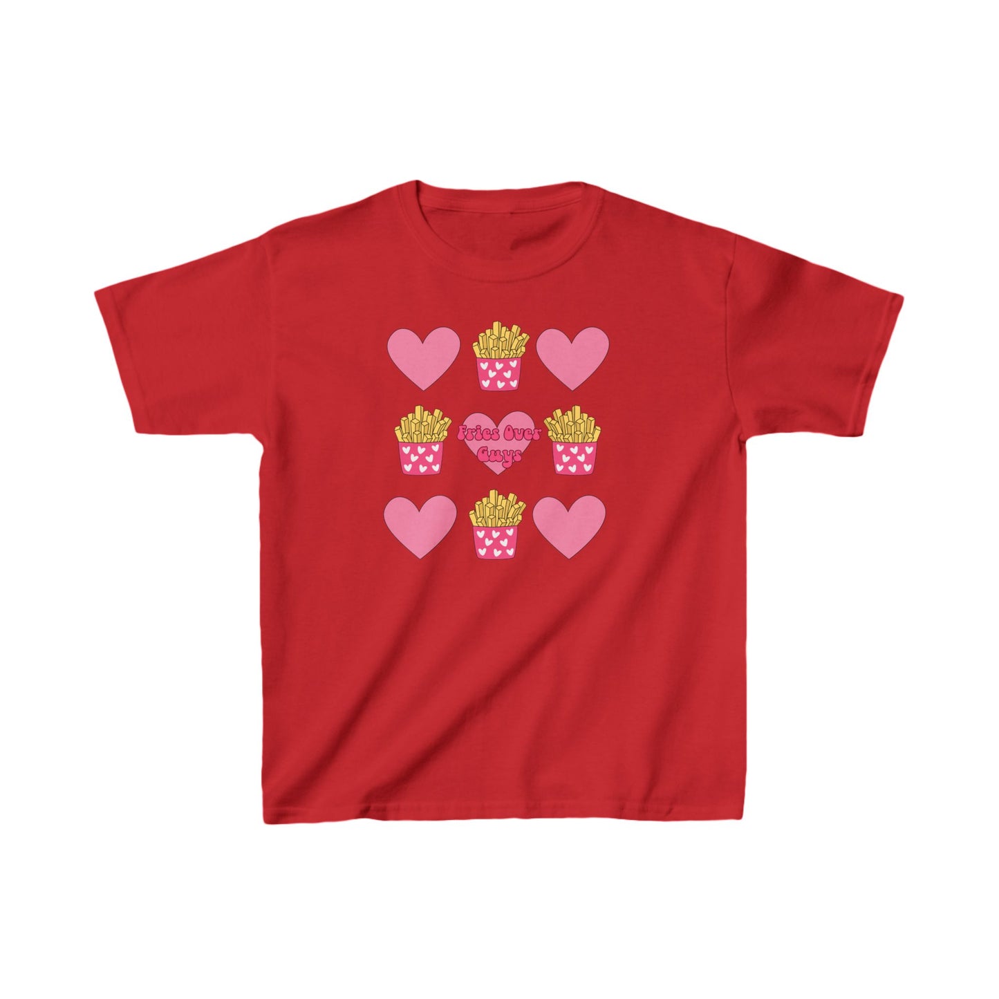 Kids T-Shirt - Fries Over Guys Girls Fun Graphic Tee
