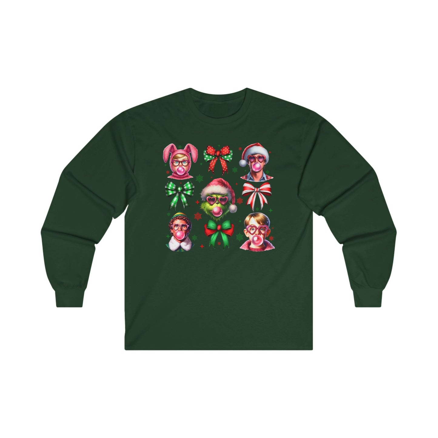 Christmas Movie Coquette Long Sleeve Tee