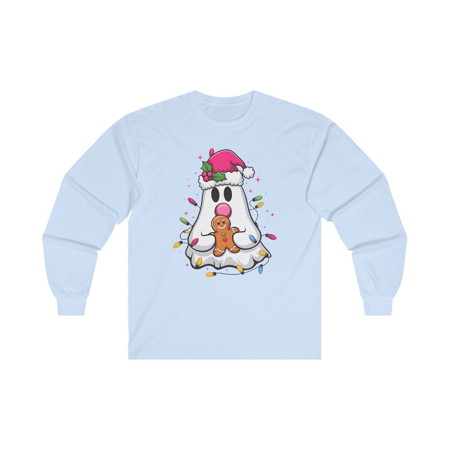 Christmas Ghost Long Sleeve Tee