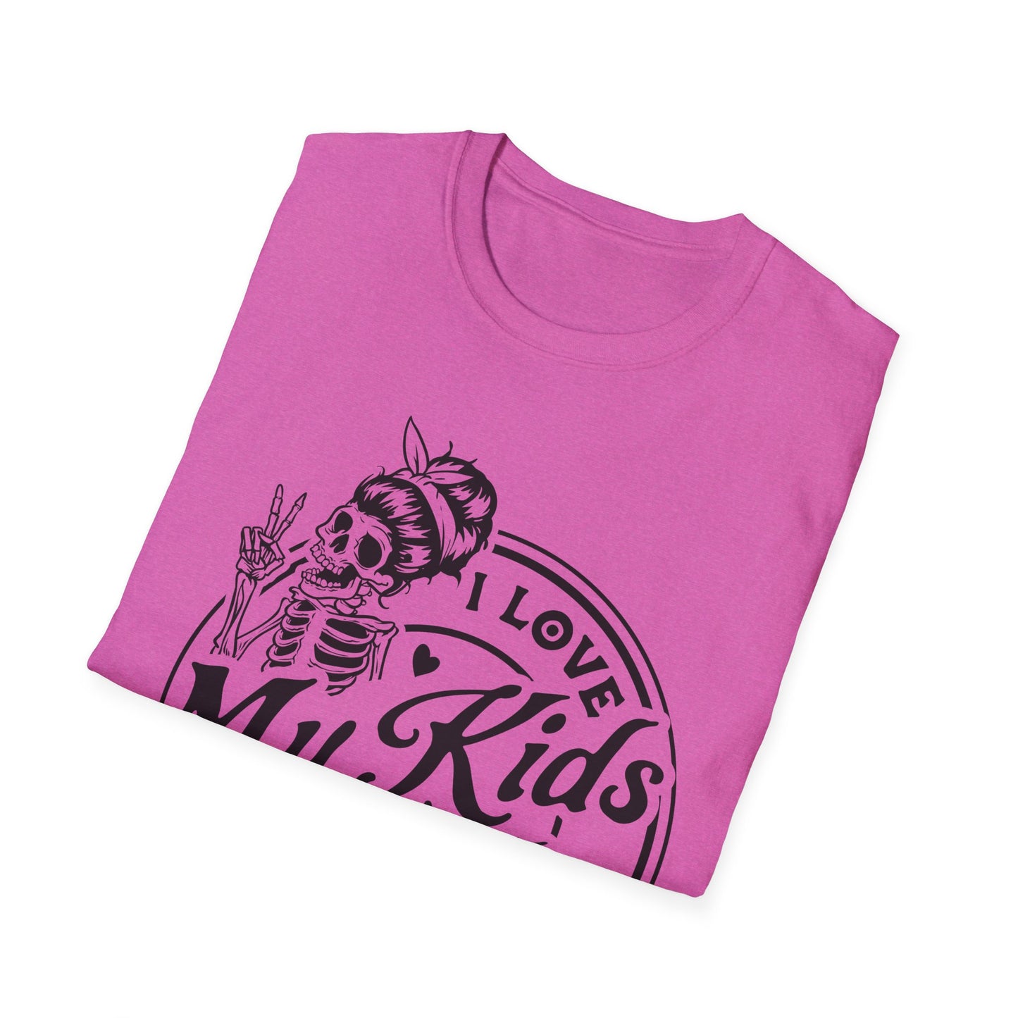 funny mom shirt, I love my kids but sometimes I wanna square up Unisex style Softstyle T-Shirt