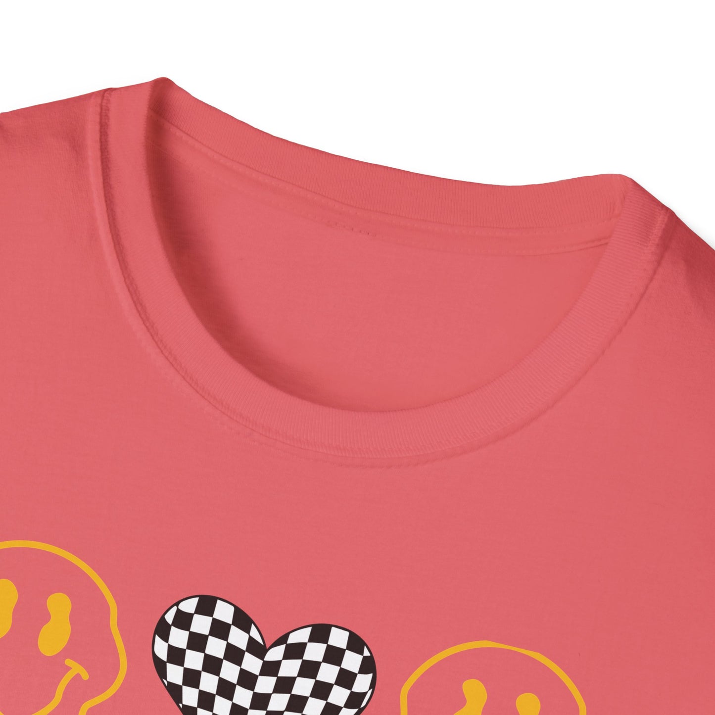 Smiley Face Constant Stimulation Unisex T-Shirt - Yellow, Black, White