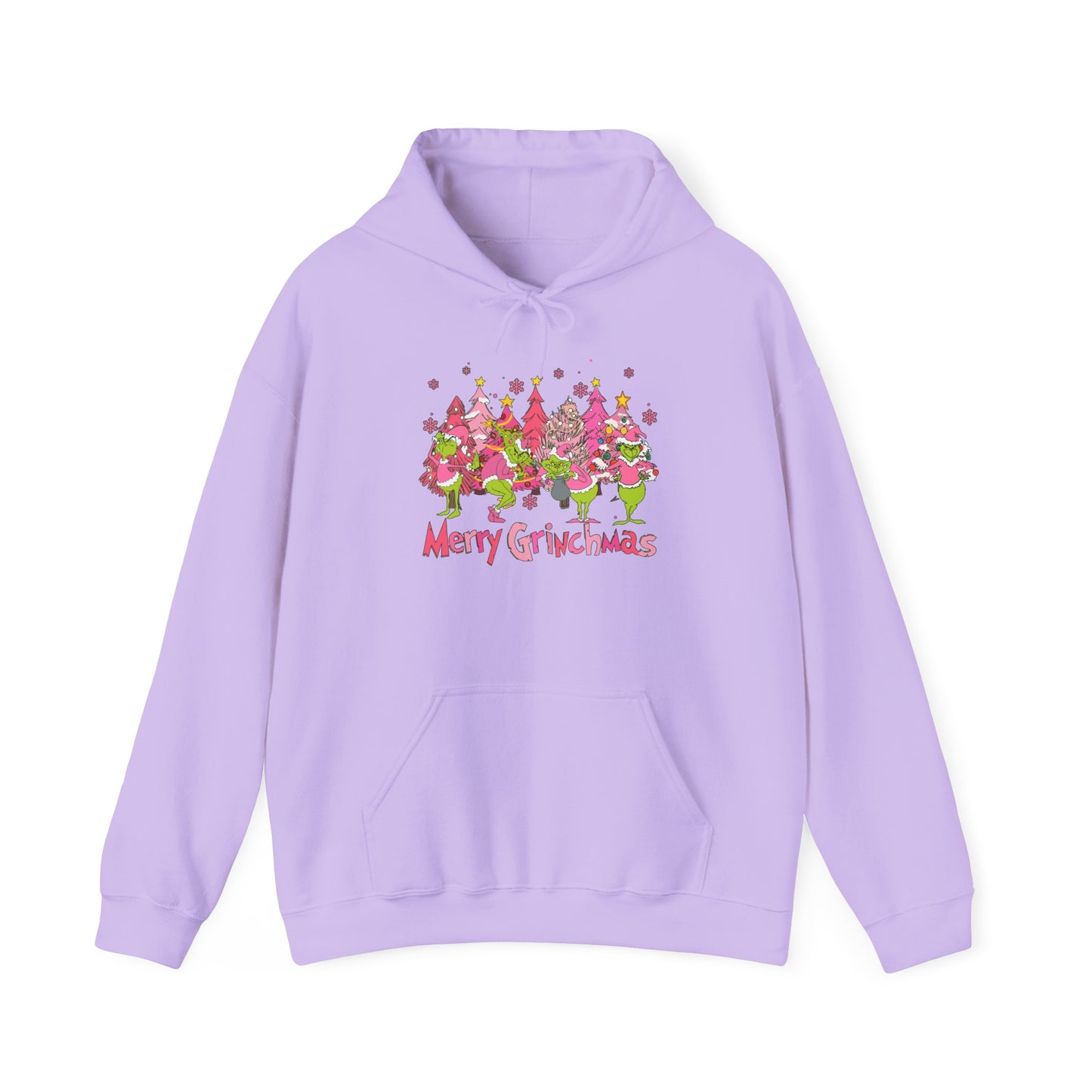 Christmas Grinchmas Unisex Hoodie in Pink and Green