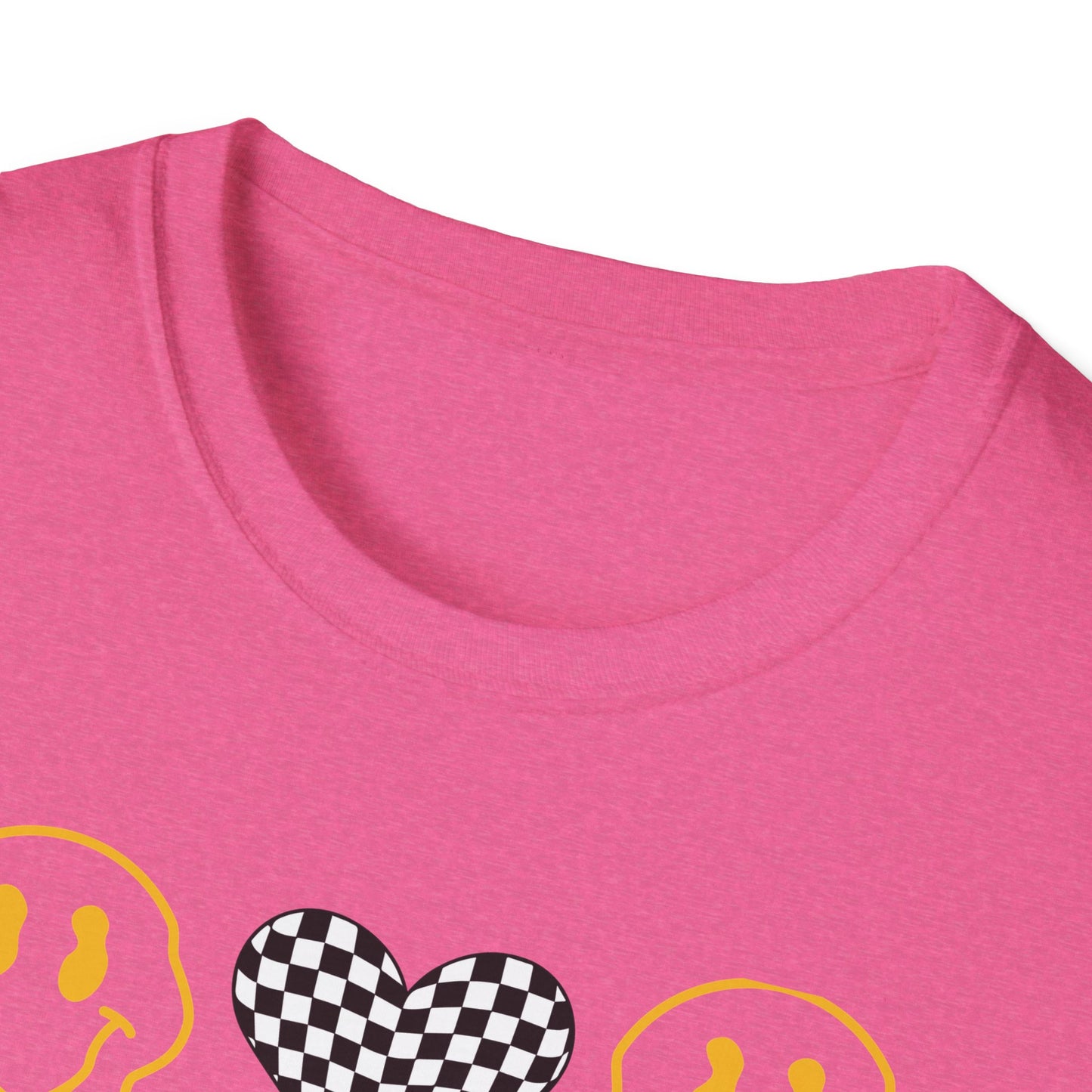 Smiley Face Constant Stimulation Unisex T-Shirt - Yellow, Black, White