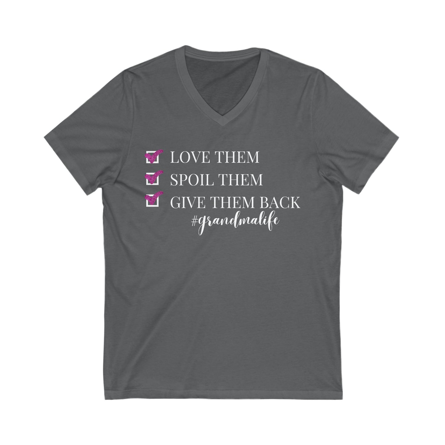 Unisex Jersey Short Sleeve V-Neck Tee