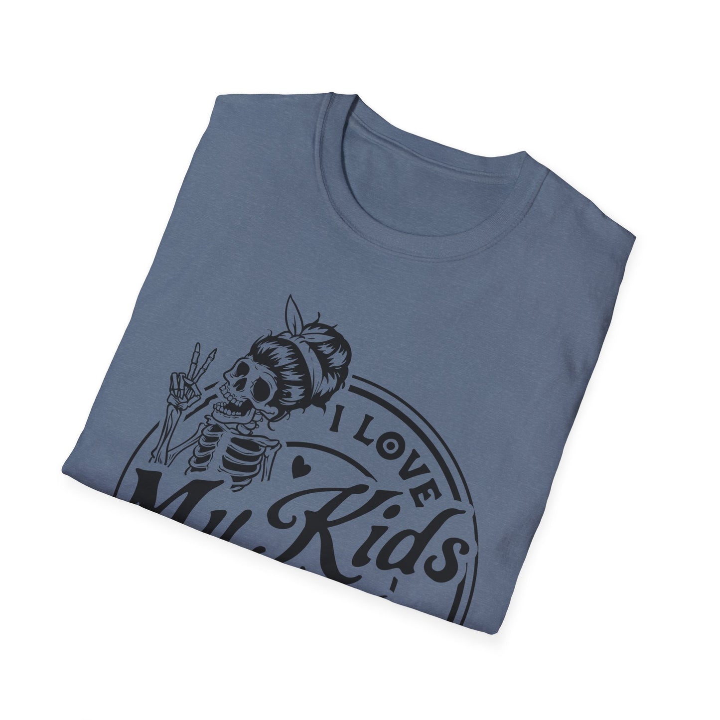 funny mom shirt, I love my kids but sometimes I wanna square up Unisex style Softstyle T-Shirt