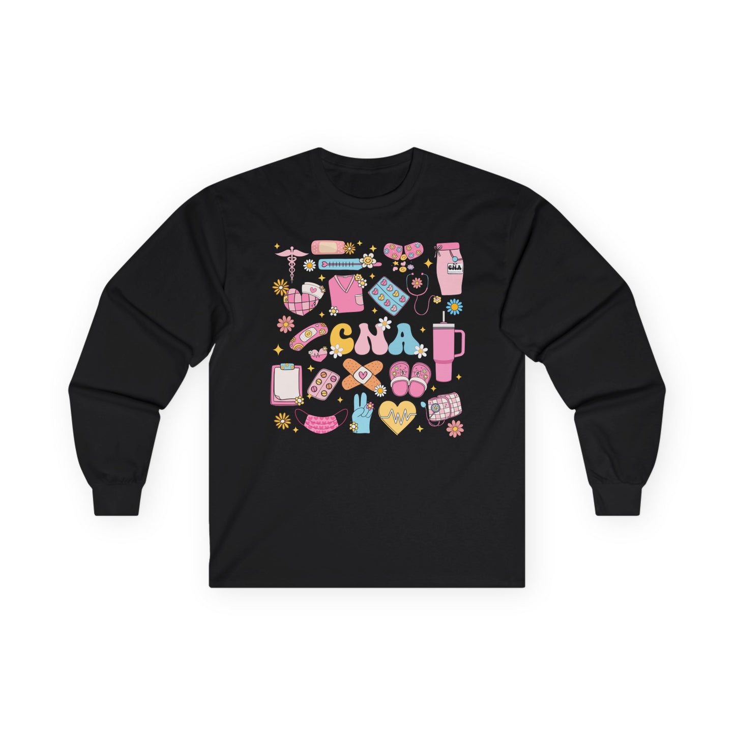 CNA Long Sleeve Tee - Cute Unisex Shirt for Healthcare Professionals