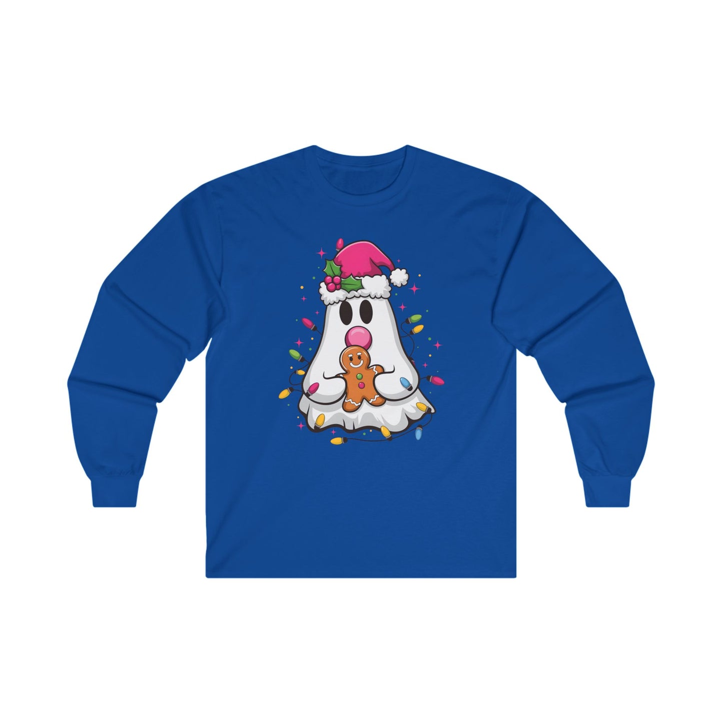 Christmas Ghost Long Sleeve Tee