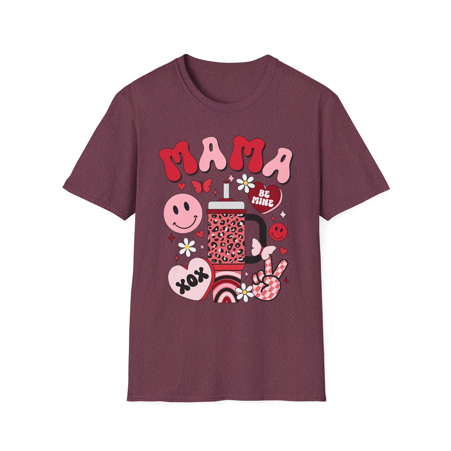 mama valentines day Unisex fitting Softstyle T-Shirt