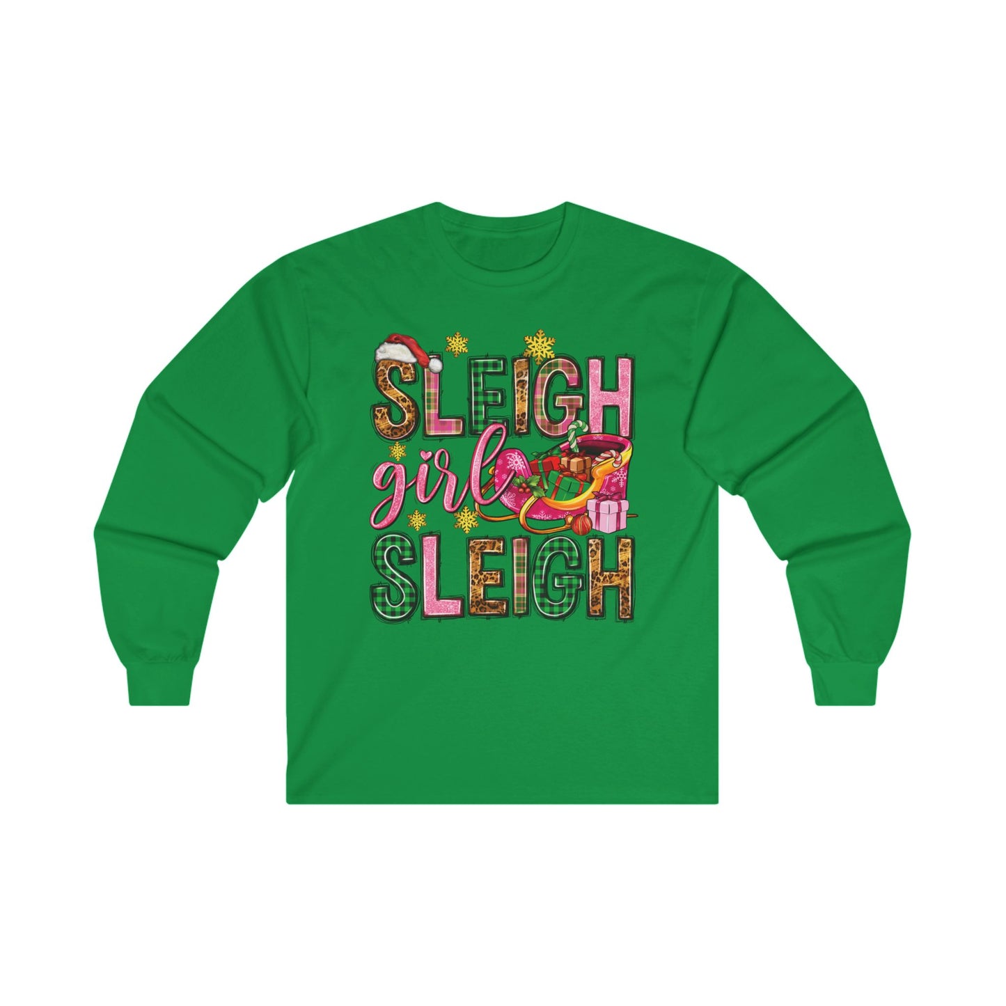 Holiday Sleigh Girl Long Sleeve shirt