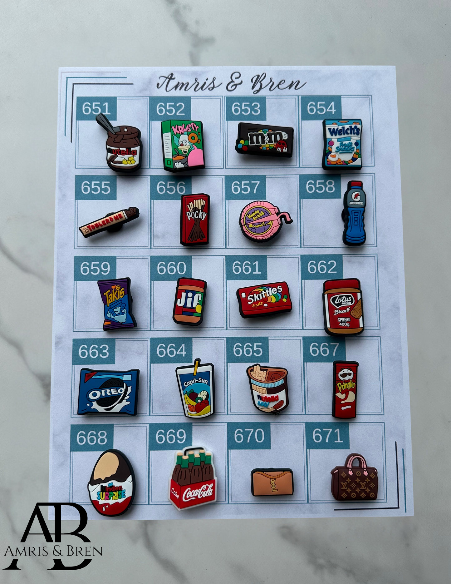 Croc compatible snack themed shoe charms, food charms from Crocs