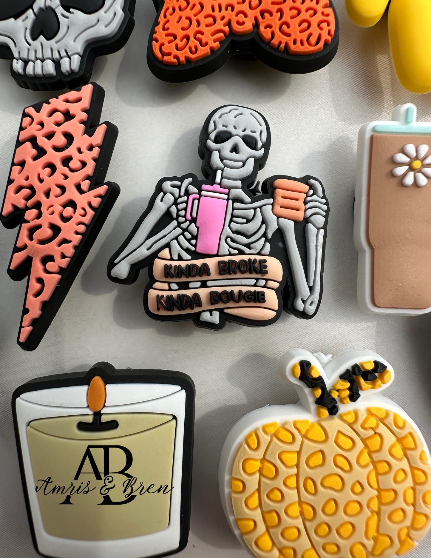 Autumn-Inspired Croc compatible Charms | Fall-Colored Shoe Accessories | Seasonal Fashion