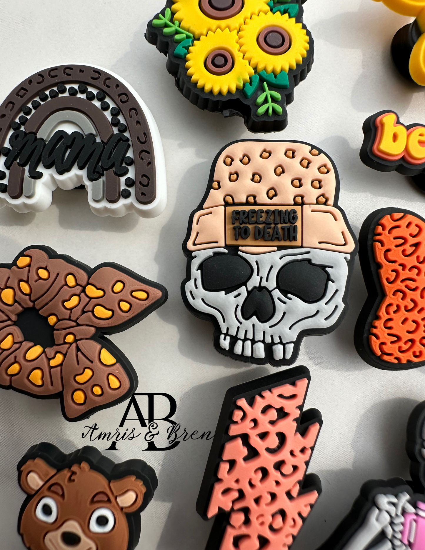 Autumn-Inspired Croc compatible Charms | Fall-Colored Shoe Accessories | Seasonal Fashion